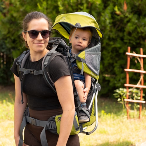COMPLETE SET Dacony outdoor baby carrier- LIME GREEN