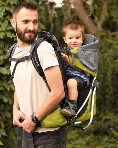 COMPLETE SET Dacony outdoor baby carrier- LIME GREEN