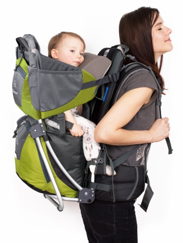 COMPLETE SET Dacony outdoor baby carrier- LIME GREEN