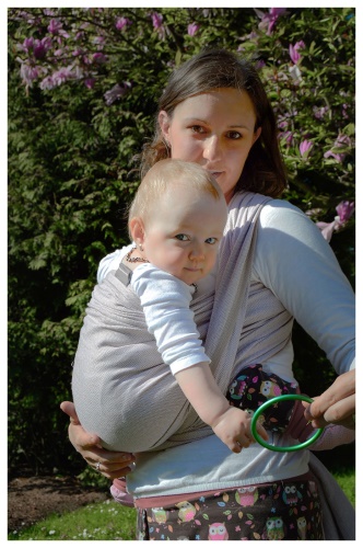 Šátek Dacony MOKA 5,2 m (L)+ pár kroužků ZDARMA