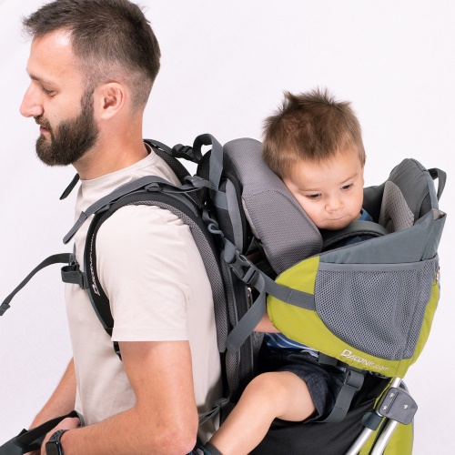 COMPLETE SET Dacony outdoor baby carrier- LIME GREEN